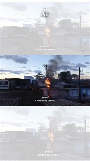 A Tribuna - Todo dia, o tempo todo on Instagram: "🔥 Um incêndio na fiação da Rua Hugo Ventura causou interrupção no fornecimento de energia elétrica aos moradores da via, em São Vicente, no bairro Parque Continental. De acordo com o motorista Cleiton dos Santos, de 42 anos, que mora próximo ao ocorrido, tudo começou por conta da ventania durante a madrugada. “Primeiro, teve um estrondo muito forte e alto. Os fios da energia se romperam por conta do vento, e após isso, em uns 20 minutos, houve o