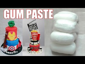GUM PASTE | Beautiful recipe for cake decorations | Step by Step tutorial |