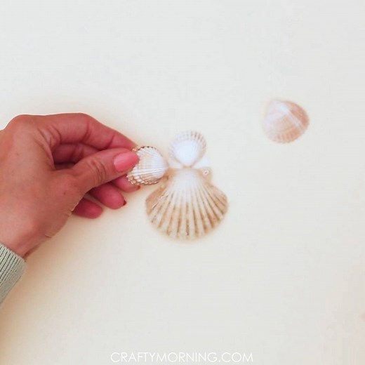 57K views · 1K reactions | SEASHELL ANGEL ORNAMENTS...aren't these pretty?! Details: https://www.craftymorning.com/seashell-angel-ornaments . | Crafty Morning | Facebook