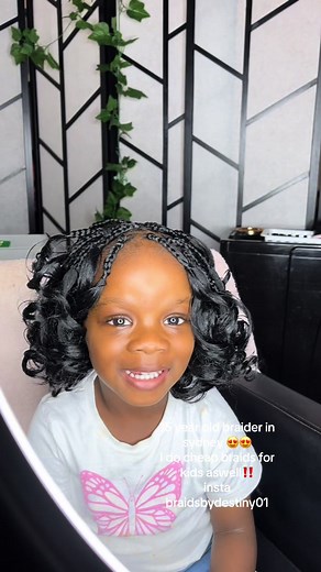 Short Hair Kids Braids: French Curls Tutorial
