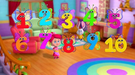 认识数字1-10，英文数字早教儿歌Ten Little Numbers