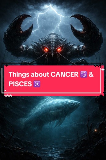 Things about CANCER ♋️ & PISCES ♓️ #cancer #pisces #zodiac #astrology #horoscopes