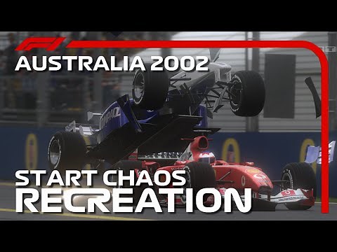F1 2002 Australian GP Start CARNAGE Recreated | 2002 Australian Grand Prix