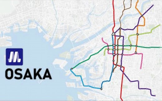 Osaka Metro 大阪地铁扩建动画1933-2022