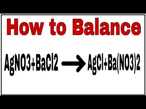 How to balance AgNO3+BaCl2=AgCl+Ba(NO3)2|Chemical equation AgNO3+BaCl2=AgCl+Ba(NO3)2|AgNO3+BaCl2=