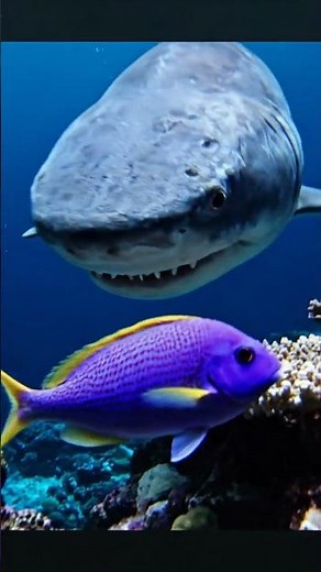 Watch a Shark Chase a Colorful Fish in This Epic Underwater Showdown