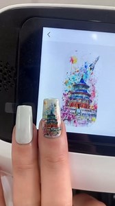 3D Automatic Smart Nail Machine Nail Printer, Nail Printer Machine,Nail Printer,20 Seconds Painting Digital Mobile Nail Art Printer with Touch Screen Display,for Home Use and Nail Studios