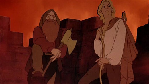 Lord of the Rings (1978), Ralph Bakshi’s animated adaptation, portrays the Battle of Helm’s Deep very differently from the 2002 The Two Towers film. The Elves do not come to aid the people of Rohan, making this version more faithful to the book in that regard. The animated film also ends its story with the Battle of Helm’s Deep. This sequence is considered the most iconic and technically complex part of the movie, filmed in Spain and the United States using live actors through the rotoscope tech