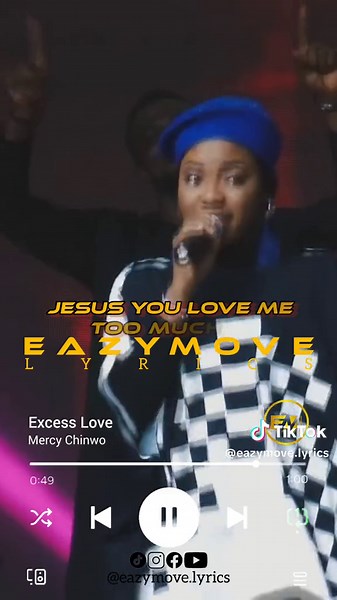 Excess Love by Mercy Chinwo - Lyrics Video