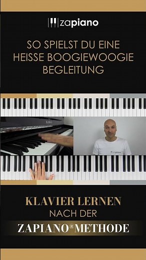 So spielst du eine heiße Boogie Woogie Begleitung - Klavier lernen nach der Zapiano® Methode