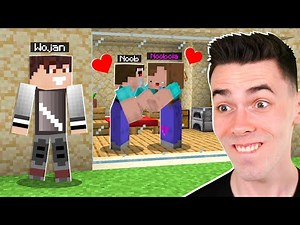 PODGLĄDAM NOOBKA I JEGO DZIEWCZYNĘ NA RANDCE w Minecraft!