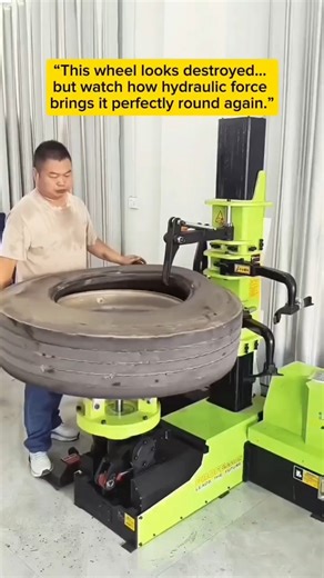 This Machine Fixes Bent Truck Wheels in Seconds #Satisfying #HeavyMachinery #OddlySatisfying