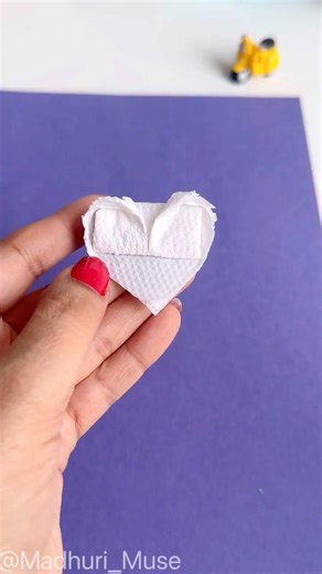 Tissue fold #diy #trending #viral #shorts #art #papercrafts #tissue #paper #craft #easy