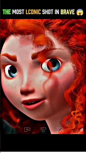 The Most Iconic Shot in Brave 😱🏹 | #shorts #brave #merida #disney#animation #viralshorts