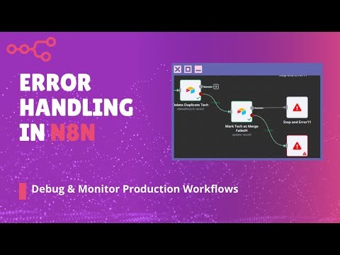 Error Handling and Error Workflows in n8n 🚨 | Debug & Monitor Production Workflows