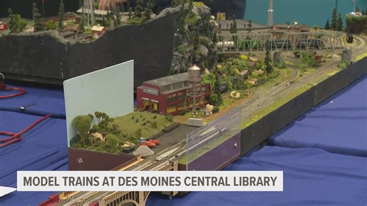 Des Moines Central Library showcases model train display