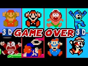 Evolution of NES 3D Game Overs & Death Animations - 4K