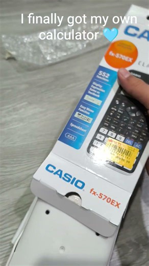 I finally got my own calculator 🩵 #calculator #unboxing