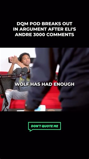 Drect Williams | Wolf has had enough for Eli after his Outkast takes 😭. Everybody jumped in! Comment “POD” for the full video, join our Patreon and... | Instagram