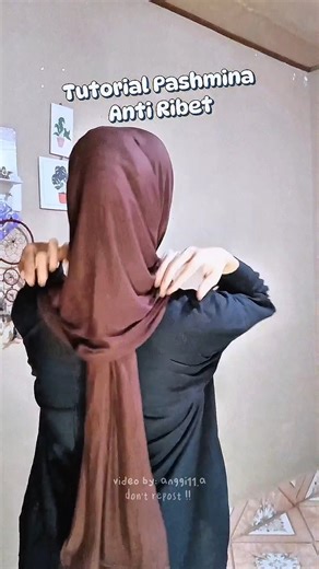 TUTORIAL PASHMINA SIMPLE‼