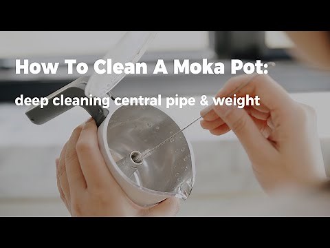 Moka Pot Deep Cleaning: How to Clean Central Pipe & Weight