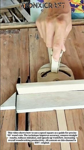 Perfect 90° Wood Cutting Trick Using a Speed Square