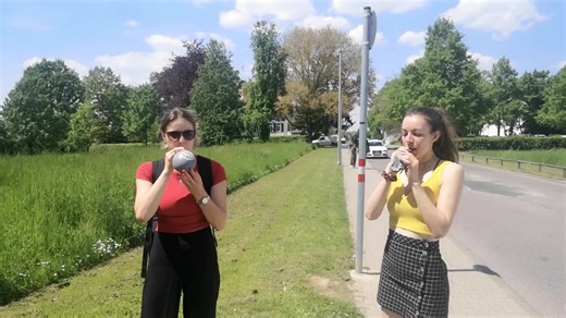 Blow to Pop Balloons in Public | Fun Girls' Challenge