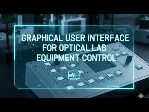 Graphical User Interface for Optical Lab Equipment Control (w Audio)