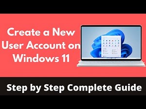How to Create a New User Account on Windows 11 (Quick & Easy) | Add a User Account