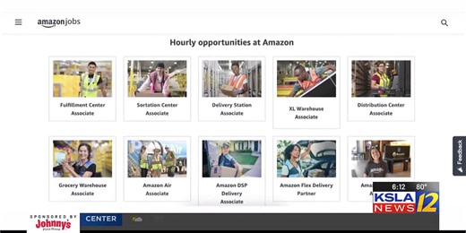 Amazon Fulfillment Center posts job openings online Friday evening; more jobs to be listed