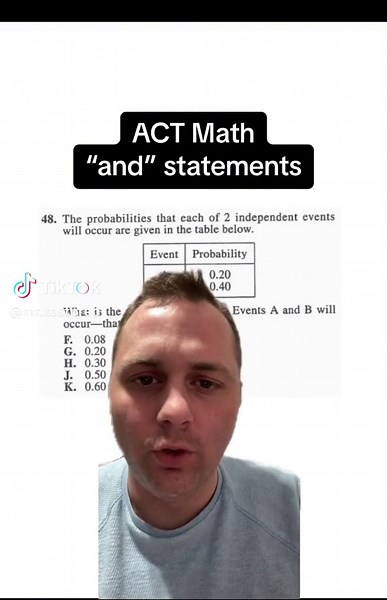 Mastering 'And' Statements in ACT Math Probability