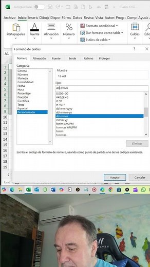 Como usar Formato personalizado fecha en Excel. Truco de Excel