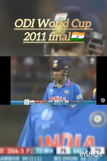 ODI World Cup 2011 final India vs Sri Lanka #cricket #edit #viral #transition #india #worldcup