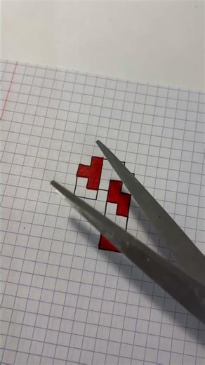 MINI PIXEL ART🍭❤️ #shorts #pixelart #diy #christmas