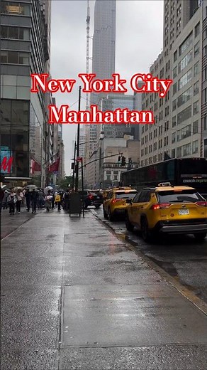 Rainy Day Walk in New York City | Stunning Street Views in the Rain #newyorkcity #usa