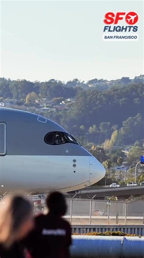 💨 Qatar Airways Airbus A350 taxis toward the runway at SFO, ready for its long journey to Doha. 💡 The elegant design and quiet engines define this world-class widebody jet. ✈️ Follow SF Flights for more A350 departures and long-haul operations. #aviationlovers #planespotting #aviationgeek #qatarairways #airbusa350 #longhaulflight #departure #widebodyjet #sfflights #fblifestyle | SF.Flights