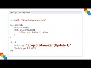 Build a Project Manager via Apps Script (Update 1)