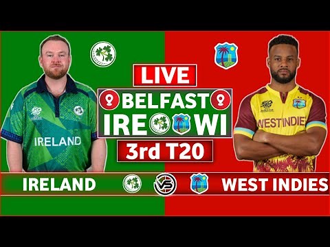 West Indies vs Ireland 3rd T20I Live Match | WI vs IRE 3rd T20I Live Scores & Commentary