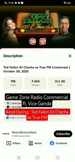Game Zone Radio Commercial (ft. Vice Ganda)