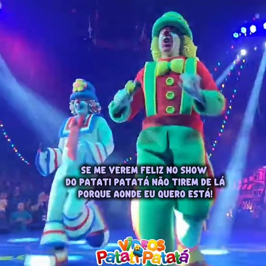se me verem feliz e me divertindo no show do mais mais, não me tirem de lá! 🥹 - #patatipatata #patati #patata #palhaço #engraçado