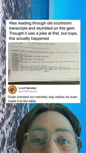 This Old Courtroom Transcript Is Absurd And Legendary