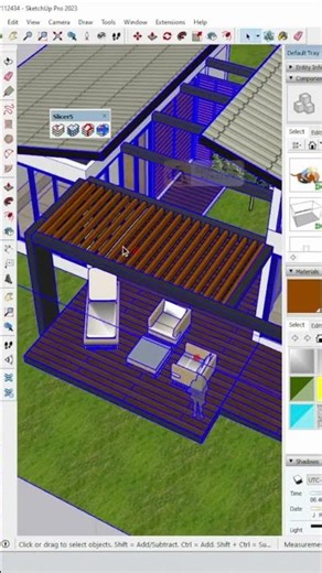 Create stylish louvers 🪵 in SketchUp