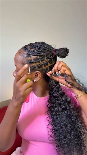 🔥Ula hair🔥 How To : Miracle Knot × Burmese Curly Feather Crochet Braids Extension Install Over Mini Braids Tutorial ( 2-3 Packs Can Make A Full Head) 😘 Perfect Protection for Your Natural Hair 🤩 Ready to Rock This Look? 💋Hair Name: ULH239 🤑Use Coupon Code: "YUU" (No Duty Get 10% OFF) 👉𝐁𝐮𝐲 𝐧𝐨𝐰: https://bit.ly/49W026w | Ula hair
