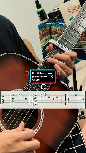Learn to Play 'Until I Found You' Guitar Intro with this Chord TAB