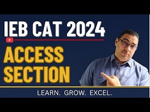 🔥IEB CAT Practical 2024 – ACCESS Section Explained Step-by-Step | With Mr. Hambury