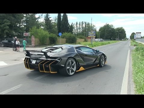 The $2.5 Million Lamborghini Centenario Driving on the Road!