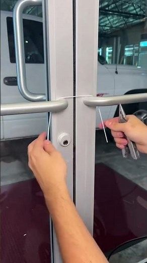 How to Create a Smart Door Lock from a Wire Hanger – DIY Tutorial! #shorts