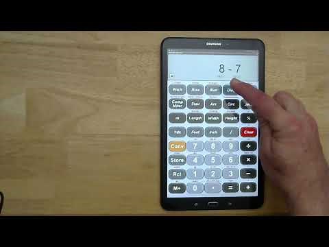 Construction calculator: entering feet and inches