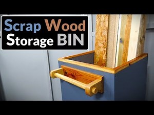 Making a Wheeled Scrap Wood Storage Bin for the Workshop (from Salvaged Materials)