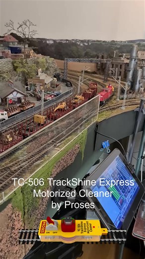 TC-506 TrackShine Express Motorized Track Cleaner (HO) Coming Very Soon! Please add a comment and follow our page if you want to be informed when it is available and receive the introductory promotional price for our Facebook followers. | Proses Smart Tools for Model Trains, Railways, Railroads